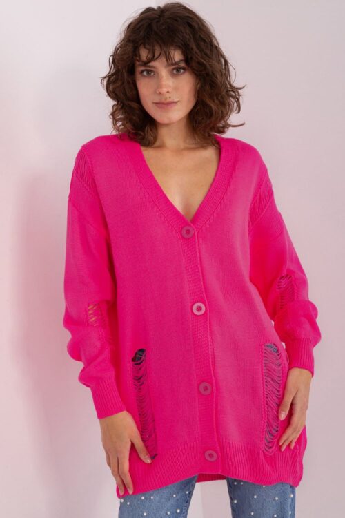 Sweter Damski Model BA-SW-8042-1.23 Fluo Pink – Badu